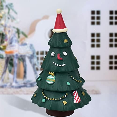 шамджина Мини Коледно Дърво От Смола Занаят Малко Десктоп Украса Изкуствена Коледна Елха Декор, Стилизирани