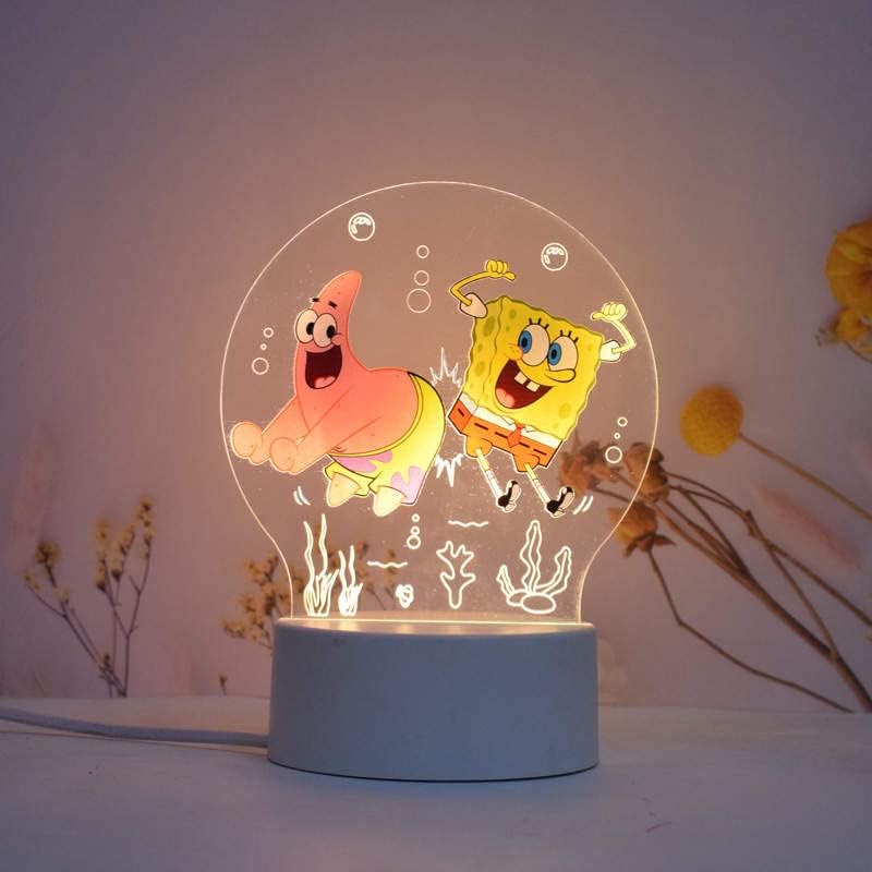 3D Led Декоративни светлини, Цветни Нощна Лампа с оптична илюзия за прикроватного маса. Идеален подарък за рожден