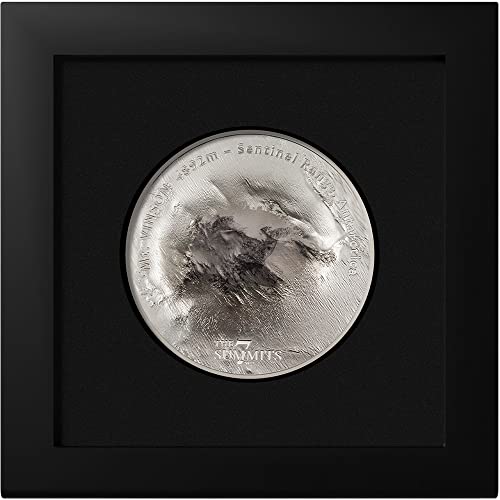 2022 DE 7 Срещи PowerCoin Mt Vinson 5 Грама Сребърна монета 25 $ Острови Кук 2022 BU Брилянт Без лечение