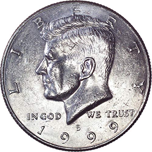 1999 D Kennedy Полдоллара 50 цента На Около необращенном формата на