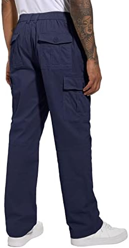 MAGCOMSEN Панталони-Карго за Мъже Rugular Fit Ежедневни Памучни Панталони Улични Леки Работни Панталони С Много