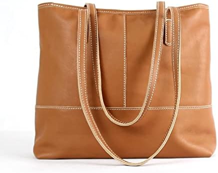 AOOF Нова дамска чанта, кожена чанта на едно рамо, голяма проста чанта-тоут, кожена чанта-месинджър, сив