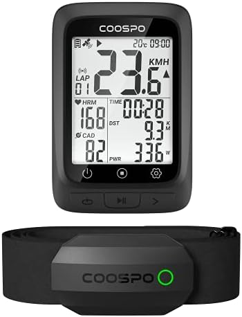 Промоцията CooSpo Пакет: COOSPO Велосипеден GPS-компютър, Велосипеди Скоростомер, Безжичен Велосипеден компютър,