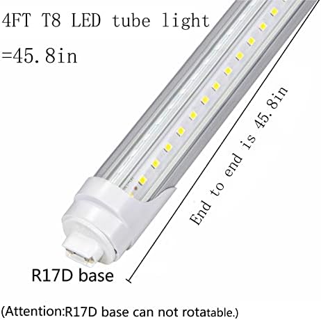 GOCuces 4-подножието led ламповые лампи Т8 36 W за смяна на бяла флуоресцентна лампа 45,8 F48T12 60 W, не е