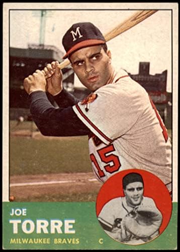1963 Topps 347 Джо Торе Милуоки Брейвз (Бейзболна картичка) VG/БИВШ+ Брейвз