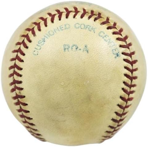 Янкис Търман Мансон подписа Бейзболен договор с Ли Макфейлом Оалом JSA Z64858 - Бейзболни топки С автографи