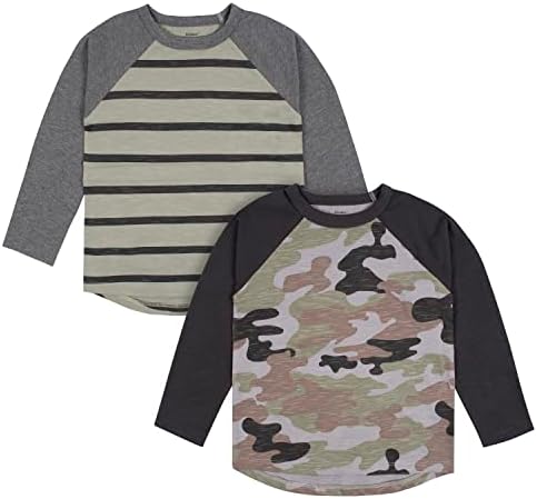 Тениски с дълги ръкави и джобове за деца Gerber Boys 2 комплекта