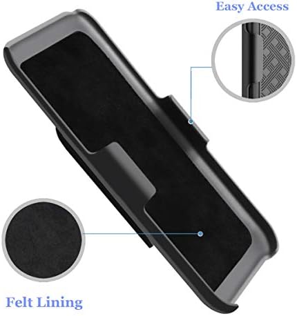 Fingic е Съвместим с iPhone 12 Pro Max 5G Чанта-кобур Combo Shell Тънък Здрав калъф с вградена стойка, Отточна