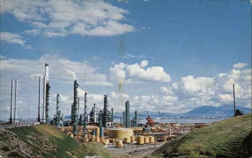 Рафинерия Humble Oil Company Бенисия, Калифорния, КАЛИФОРНИЯ Оригиналната реколта картичка