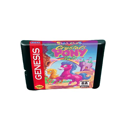 Aditi Crystal Pony Приказка - 16-битов игри касета MD конзола За MegaDrive Genesis (калъф за САЩ и ЕС)