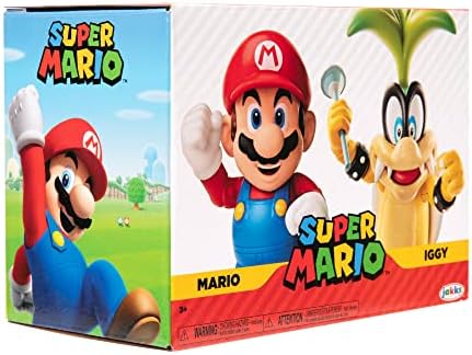 Super Mario на Nintendo 4 Фигурка 2 В опаковка - Марио Срещу. Иги Koopa