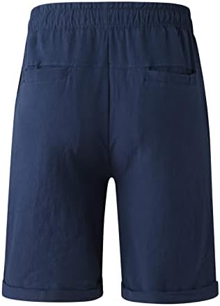 MIASHUI Мъжки къси Панталони, Мъжки Ежедневни Летни Къси Панталони С рюшами На съвсем малък Къси Панталони Плътен