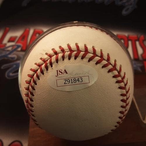 Истински Подписано От Пухолем Бейсбольное Писмо Rawlings с Автограф от JSA - Бейзболни Топки С Автографи
