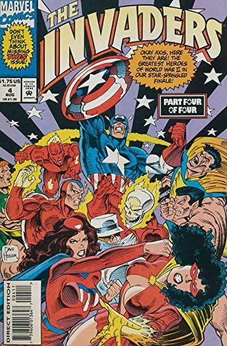 Нашествениците (2 серия) 4 VF / NM; Комиксите на Marvel | Рой Томас