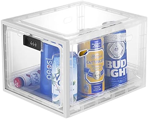 Lockbox Голяма Кутия с Лекарства брава - Заключващи се Хладилни кутии за съхранение на Хранителни продукти -
