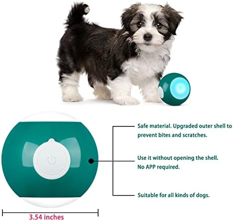 Играчки TOMAZON за кучета с топка за малки, Средни и Големи Кучета, Автоматичен Катящийся топката с led подсветка