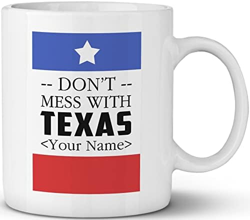 Персонални Texas Кафеена чаша Въведете собствен текст - Не си правете шеги С Техасской Керамична Чаша - най-Добрият