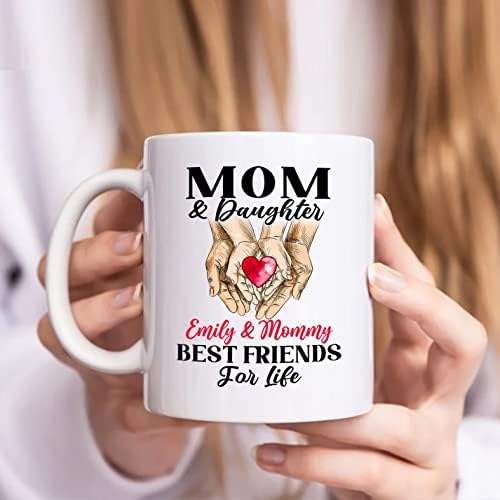 Изработена по поръчка на Чаша за майки С име, една Забавна Кафеена Чаша За майки и Дъщери, най-Добрите Приятели