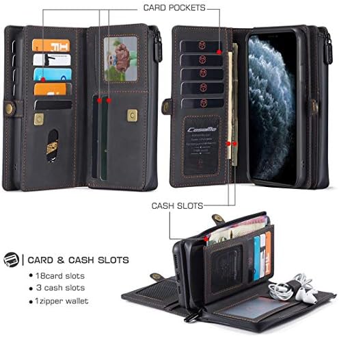Калъф за мобилен телефон, чанта, калъф за iPhone 11 Pro Max, мултифункционален портфейл кожен калъф за мобилен
