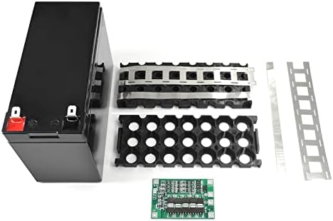 Кутия за съхранение на литиево-йонни батерии САМ kit 12v 18650 Калъф за притежателя на батерията с BMS и ивица