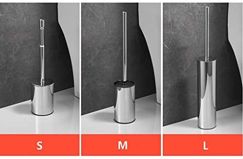 GUOJM Четка за тоалетна с държач 1 Комплект Метални Притежателите на тоалетни четки Кръгла четка За почистване на Тоалетната чиния Хромиран държач четки за тоалетна (