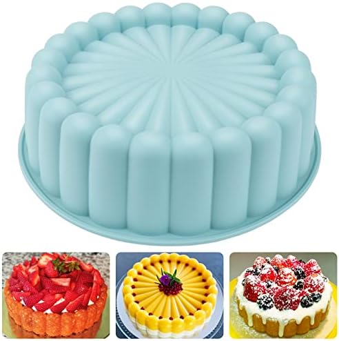 Форма за торта Palksky Charlotte Силикон, Антипригарная, 8-инчов Кръгла форма за торта за печене