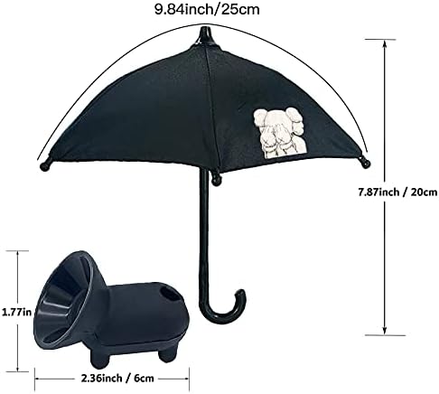 Хубава Държач за мобилен телефон с чадър от слънцето - Творчески Настолна стойка за телефона - Козирка за мобилен