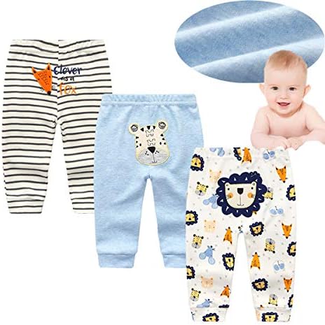 Kiddiezoom/Панталони за новородени, Памучни Панталони, Унисекс, за деца, Сладки Бебешки Панталони