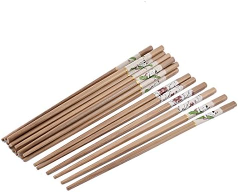 Ruilogod Бамбукови пръчки с анимационни модел, Китайски пръчици за хранене, 12 двойки (id: 909 b12 1e0 e66 cf7