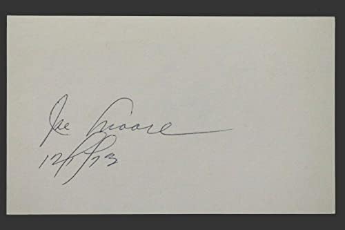Джо Джо-Джо Мур (ум.2001) Ню Йорк Джайентс Подписа Ретро автограф на картата размер 3x5