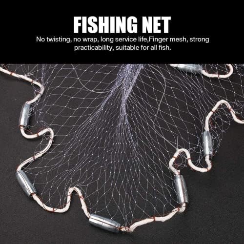 Yeahmart Ръчно Американската Molded Мрежа за Морски Риболов на ръчна работа с Тежки Грузилами от Този Цинк за
