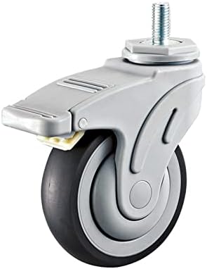 Тихо Универсален Пластмасов колелото за колелце, Нескользящее, износостойкое, 1 бр. (Цвят: без спирачки, размер: