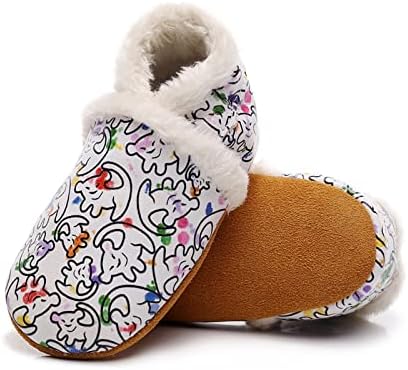 Обувки за момиченце, Размер 4c, Зимни обувки, Проходилки за бебета, Плюшени Топли Обувки За Момичета, Мека Първа