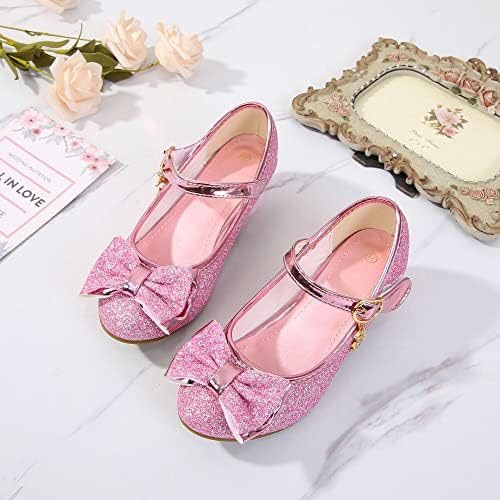 ALPHELIGANCE/ Обувки на плоска Подметка За момичета, Блестящи Вечерни Обувки на Принцесата Мери Джейн