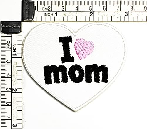 Kleenplus Розово Малко Сърце, Символ на Аз обичам мама, Железни ивици, Ивици с Бродирани логото си, За облекла,