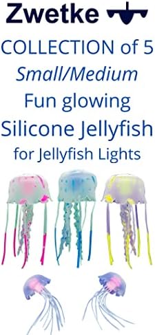 Фантазийная медуза за лампи Jellyfish – Премиум пакет от 5 малки и средни Забавни светещи силиконови медузи,